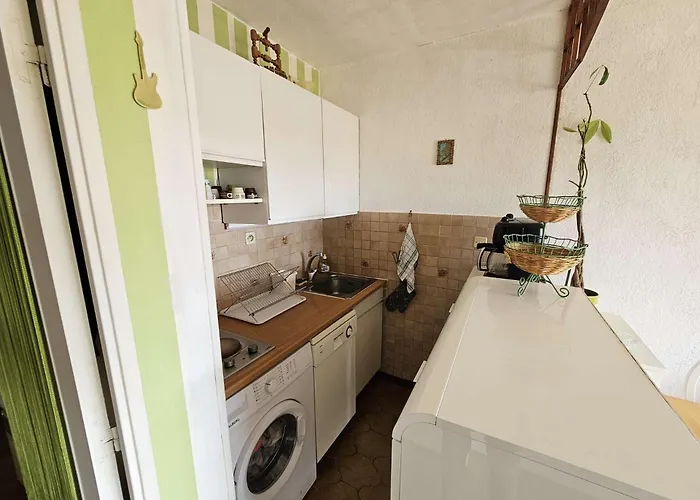 Vue Mer, Wifi, Climatisation, 3 Couchages,500m De La Plage...tout A Pied