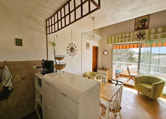 Vue Mer, Wifi, Climatisation, 3 Couchages,500m De La Plage...tout A Pied *